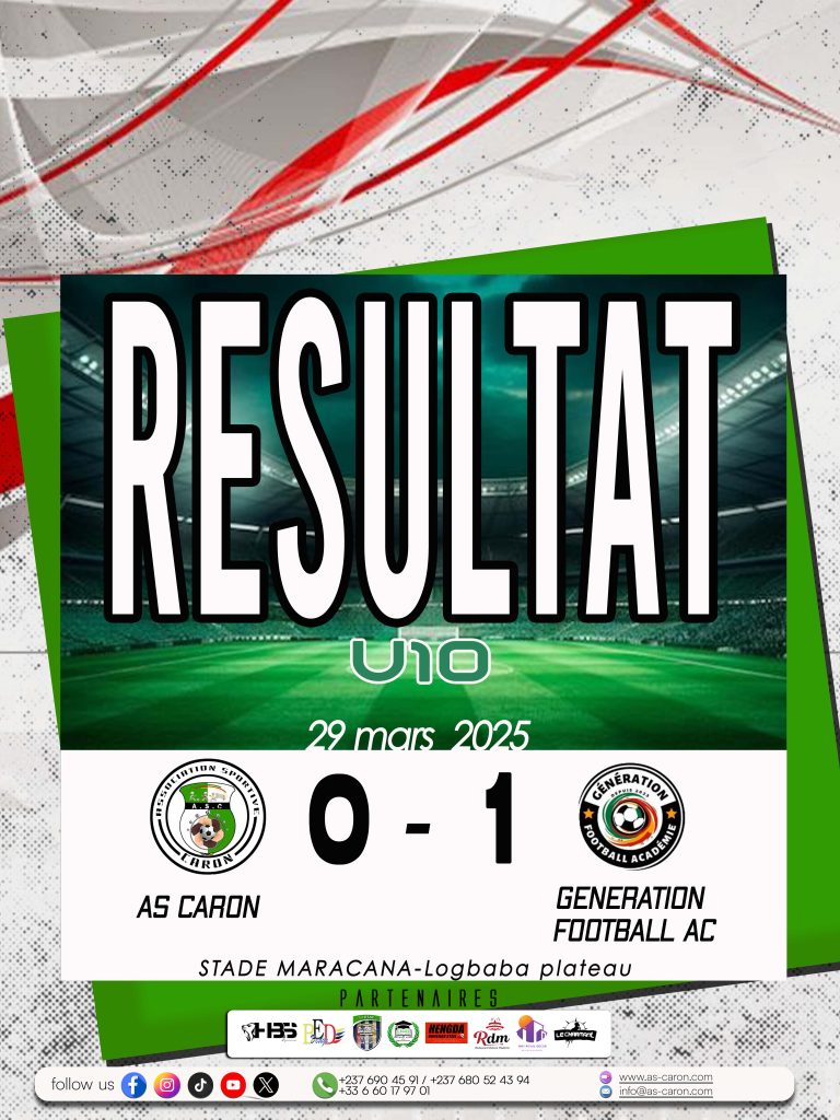 AS CARON U10 vs GENERATION FOOTBALL AC